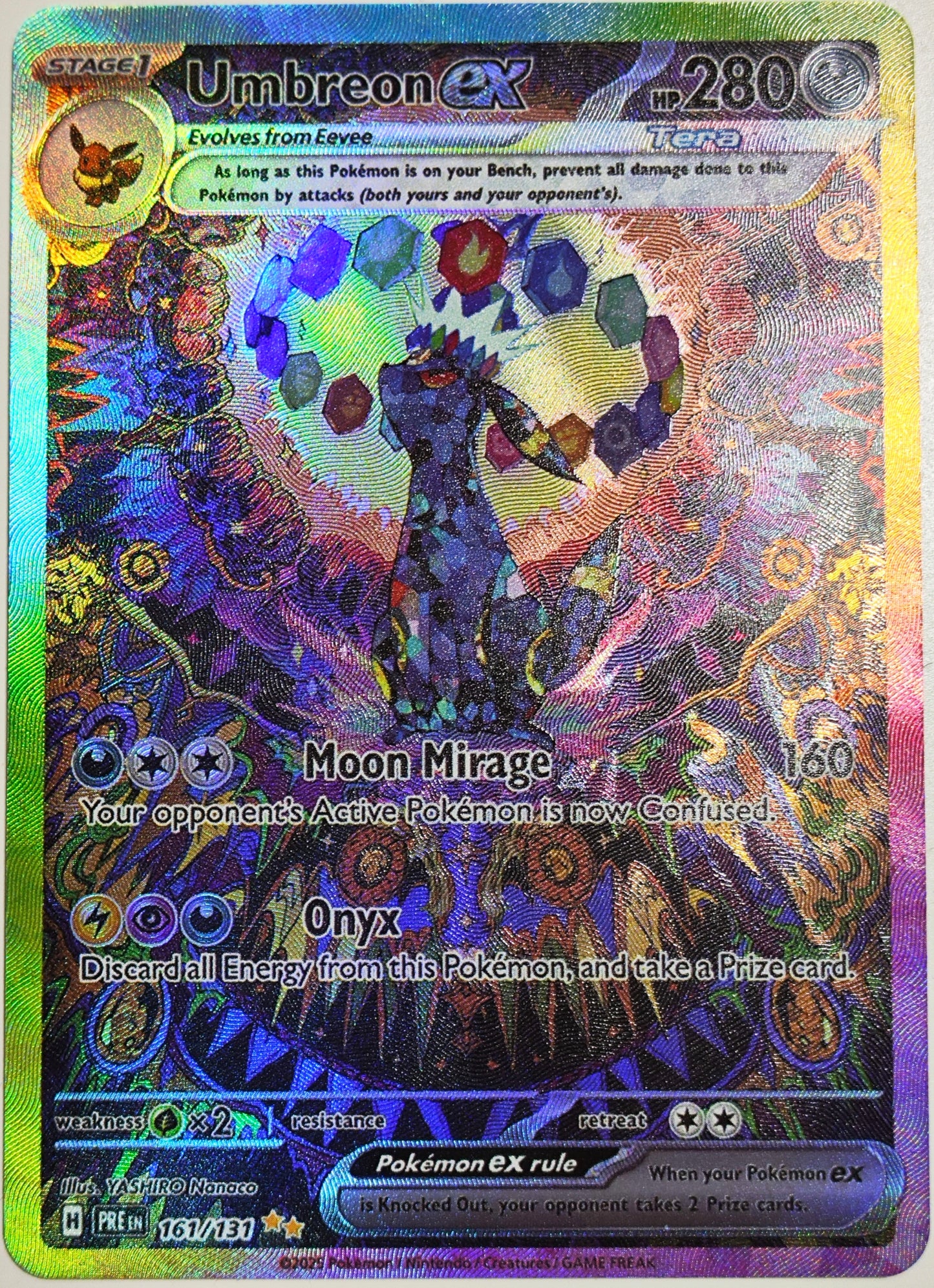 Custom-Made Umbreon – Prismatic Evolutions Pokémon TCG Pocket Card | Shiny Holo Full Art / Alt Art