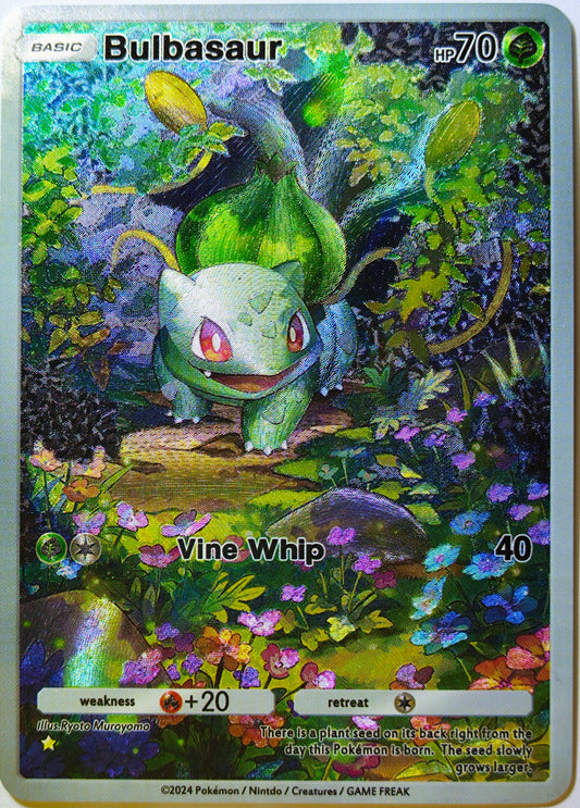 Custom-Made Bulbasaur Pokémon TCG Pocket – Shiny Holo Full Art / Alt Art Card