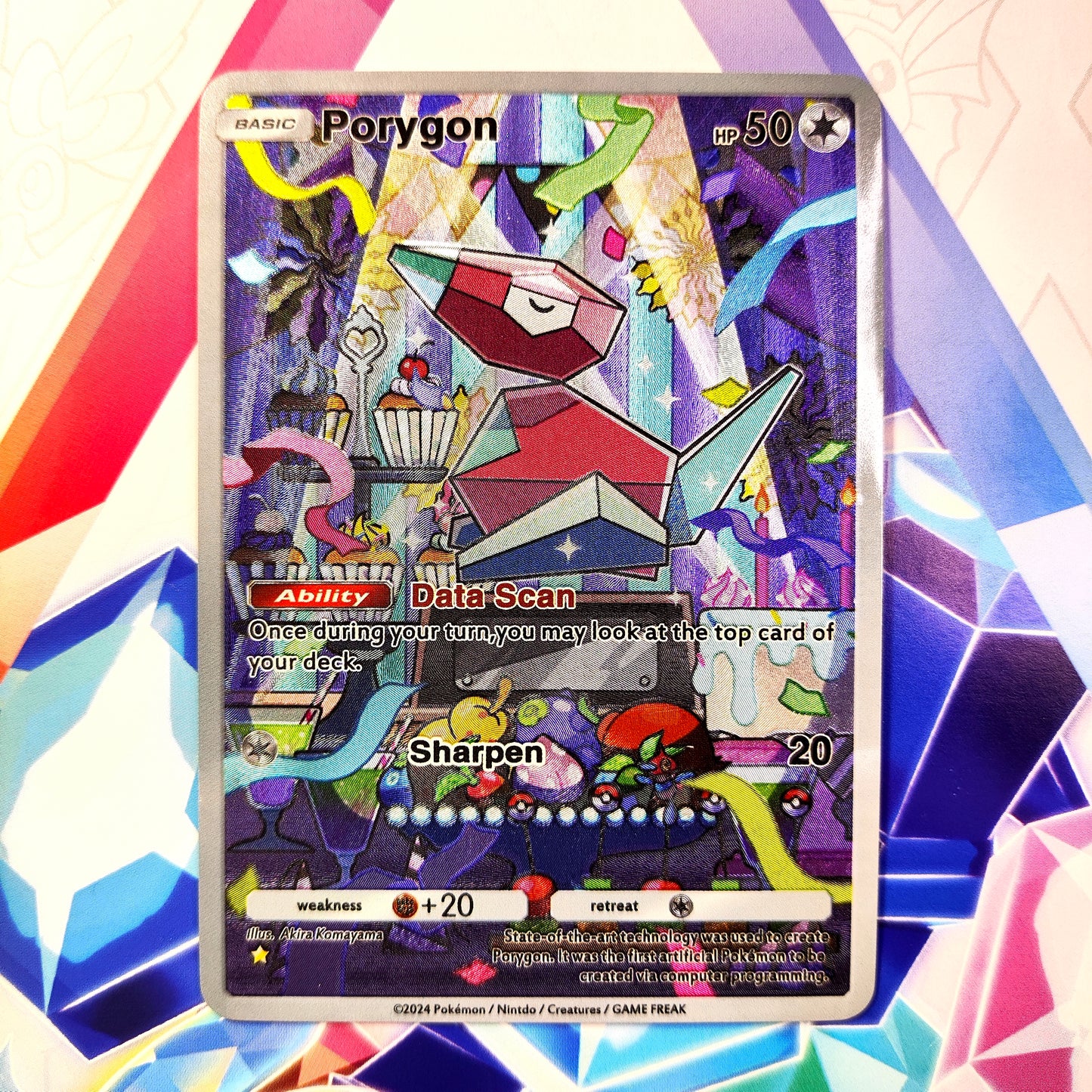 Custom-Made Porygon Pokémon TCG Pocket – Shiny Holo Full Art / Alt Art Card