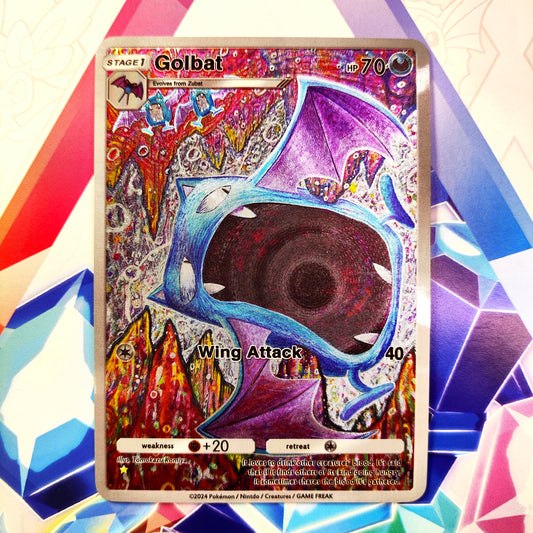 Custom-Made Golbat Pokémon TCG Pocket – Shiny Holo Full Art / Alt Art Card