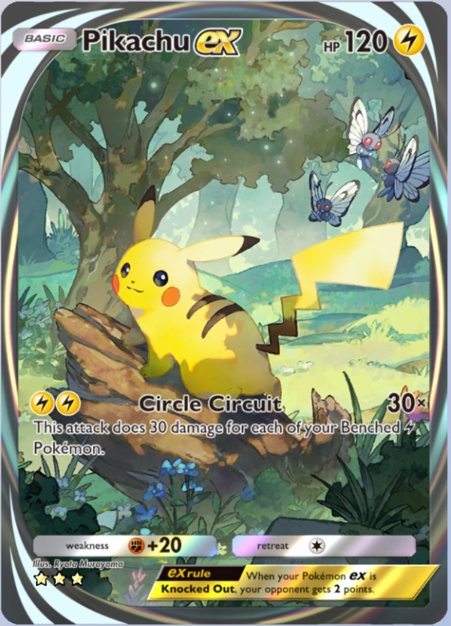 Custom-Made Pikachu EX Pokémon TCG Pocket – Immersive