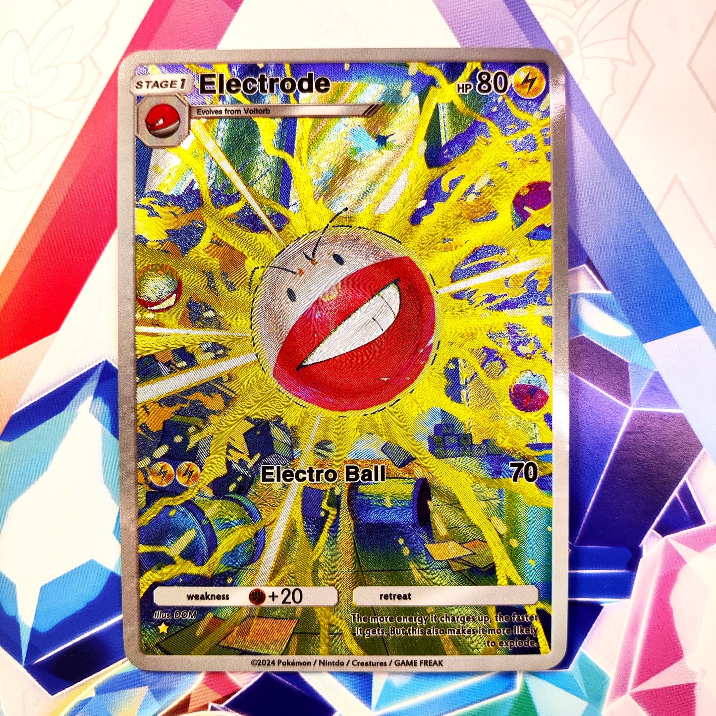 Custom-Made Electrode Pokémon TCG Pocket – Shiny Holo Full Art / Alt Art Card