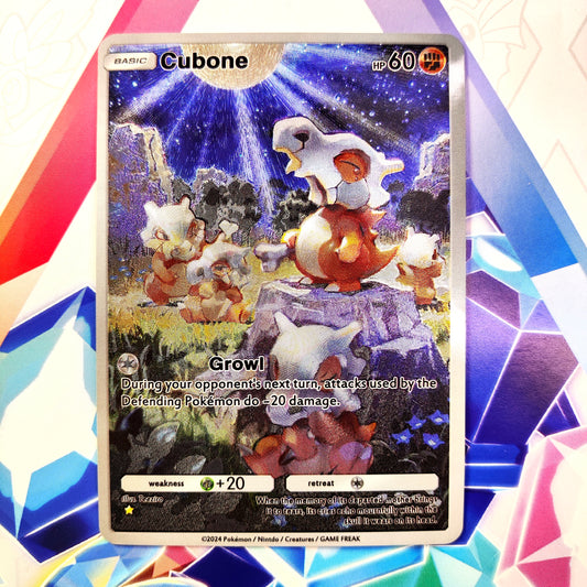 Custom-Made Cubone Pokémon TCG Pocket – Shiny Holo Full Art / Alt Art Card