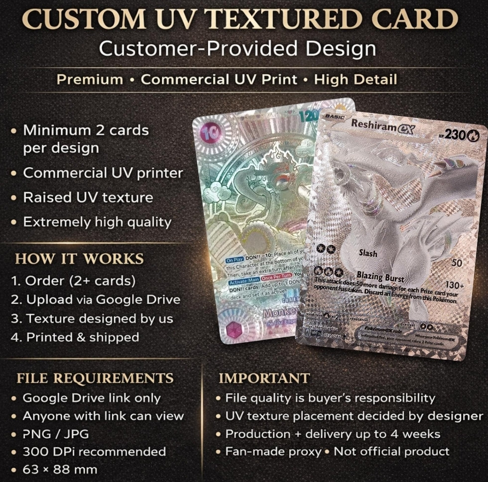 15 cards Black and white custom Mew